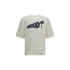 Weißes Baumwoll-T-Shirt