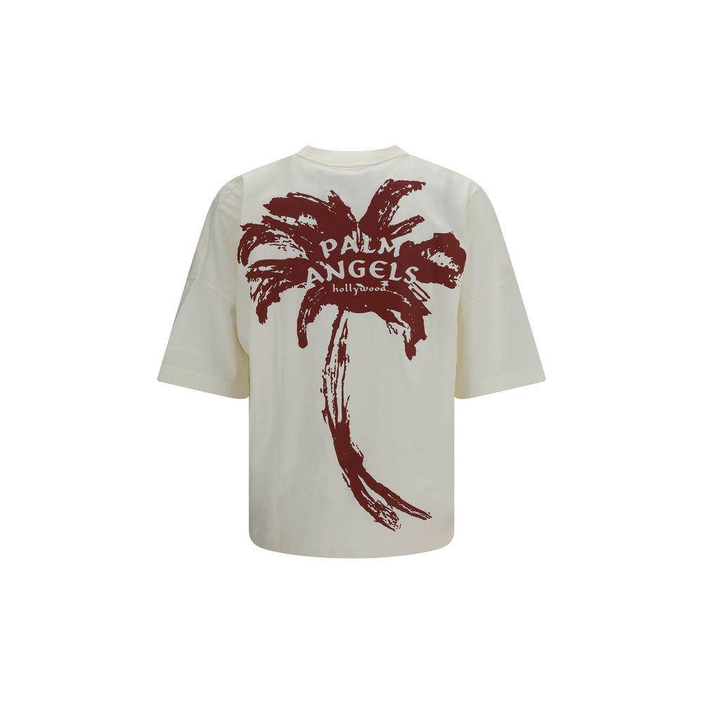 Beiges Baumwoll-T-Shirt
