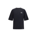 Schwarzes Baumwoll-T-Shirt