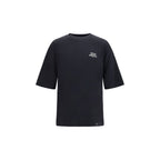 Schwarzes Baumwoll-T-Shirt