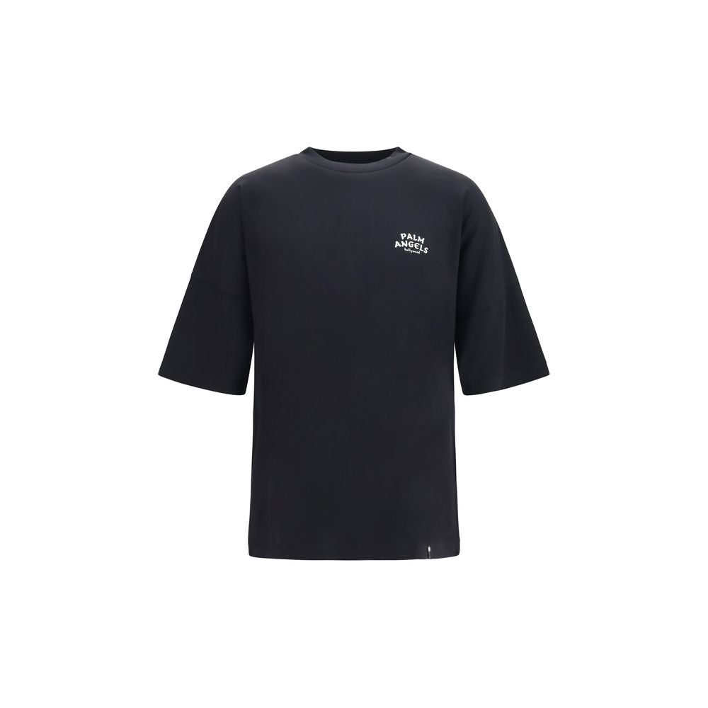 Schwarzes Baumwoll-T-Shirt