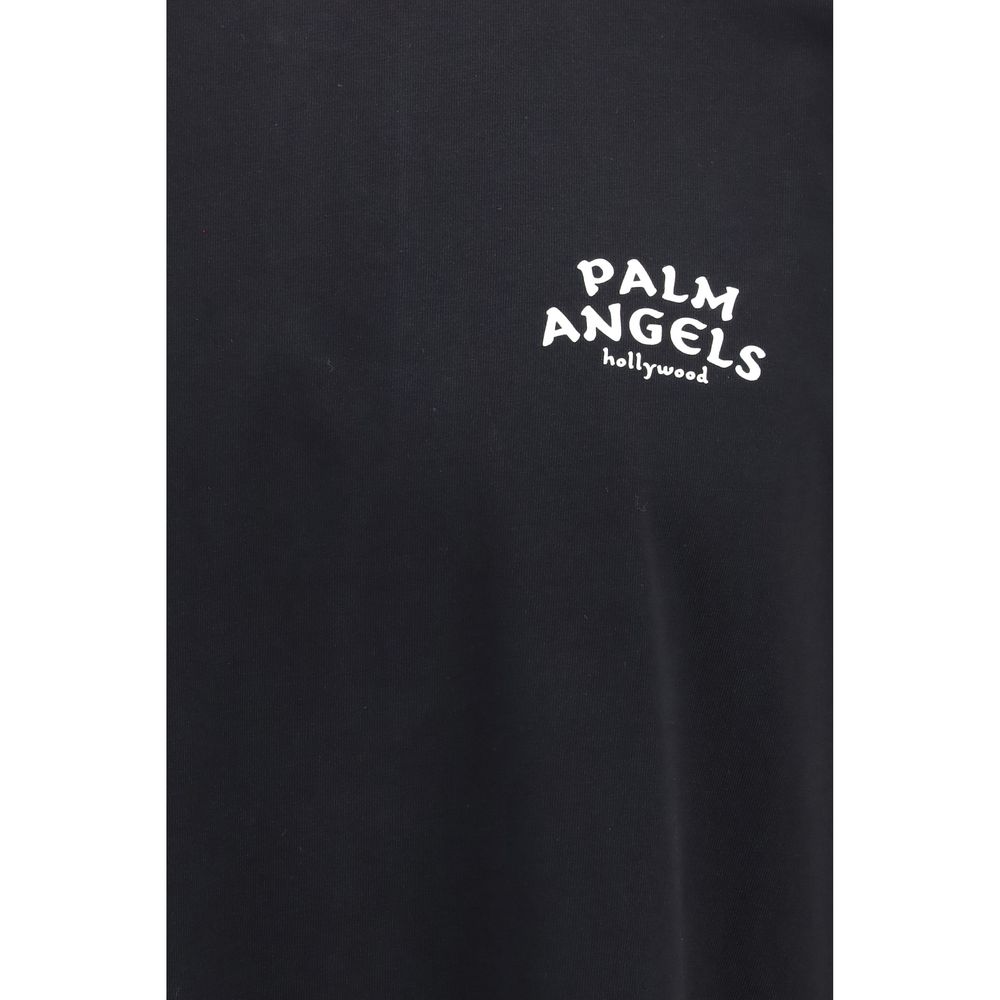 Schwarzes Baumwoll-T-Shirt