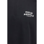 Schwarzes Baumwoll-T-Shirt