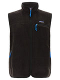 Schwarze ärmellose Jacke aus Polyester