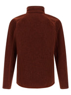 Rote Polyester-Jacke in voller Länge