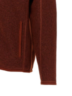 Rote Polyester-Jacke in voller Länge