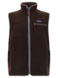 Braune ärmellose Jacke aus Polyester