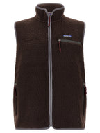 Braune ärmellose Jacke aus Polyester