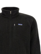 Schwarze Polyester-Jacke in voller Länge
