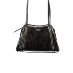 Schwarze Handtasche aus Polyethylen