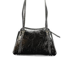 Schwarze Handtasche aus Polyethylen