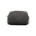 Schwarze Damen-Handtasche aus Polyurethan