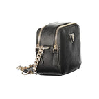 Schwarze Damen-Handtasche aus Polyurethan