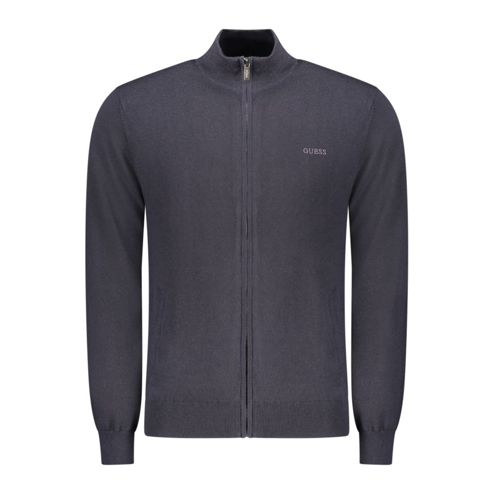 Blauer Wollcardigan