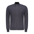 Blauer Wollcardigan