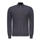 Blauer Wollcardigan