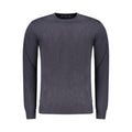 Blauer Wollpullover