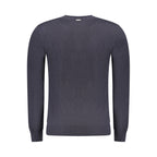 Blauer Wollpullover