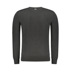 Schwarzer Wollpullover