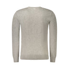 Grauer Wollpullover