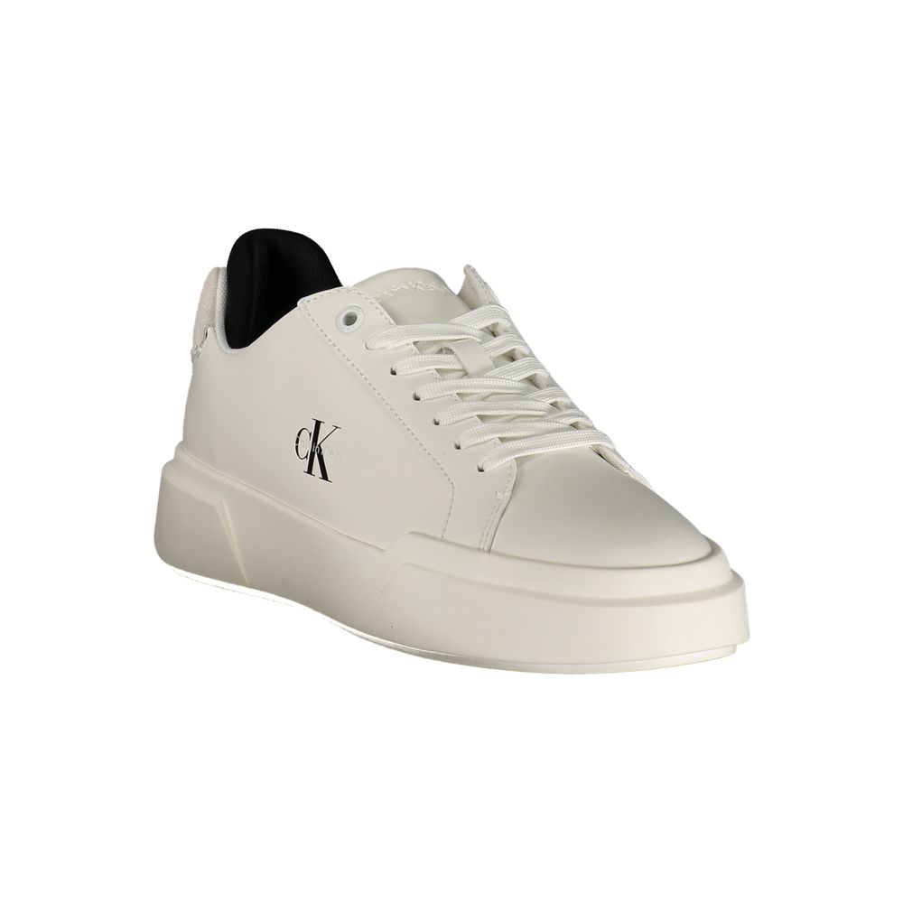 Weiße Sneaker aus Polyester im Athletic-Stil