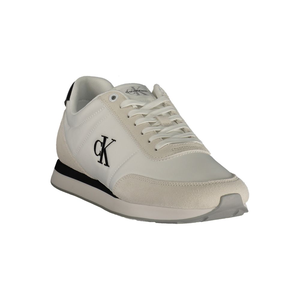 Weiße Sneaker aus Polyester im Athletic-Stil