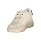 Weiße Sneaker aus Polyester im Athletic-Stil