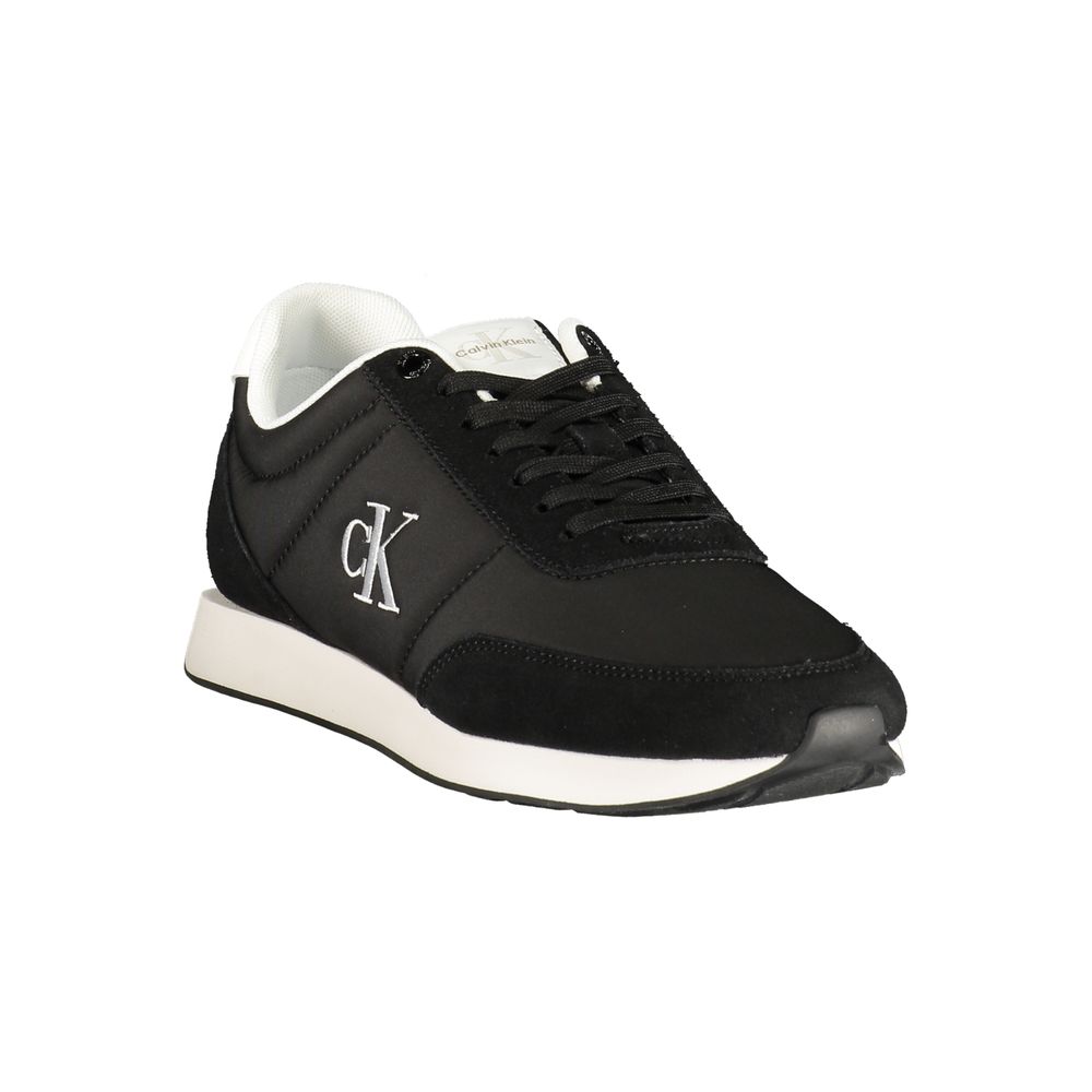 Schwarze Sneaker aus Polyester für sportliche Looks