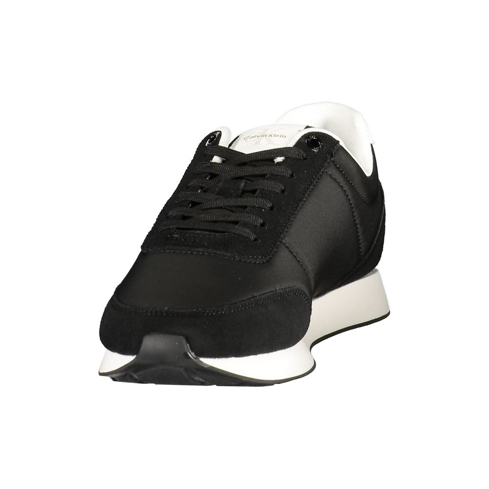 Schwarze Sneaker aus Polyester für sportliche Looks