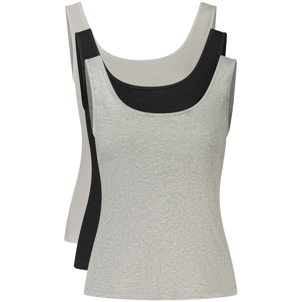 Schwarze Baumwoll-Tanktops
