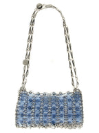 Schultertasche aus blauem Harz Paco Rabanne