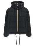 Schwarze Baumwoll-Shell-Jacke Brunello Cucinelli