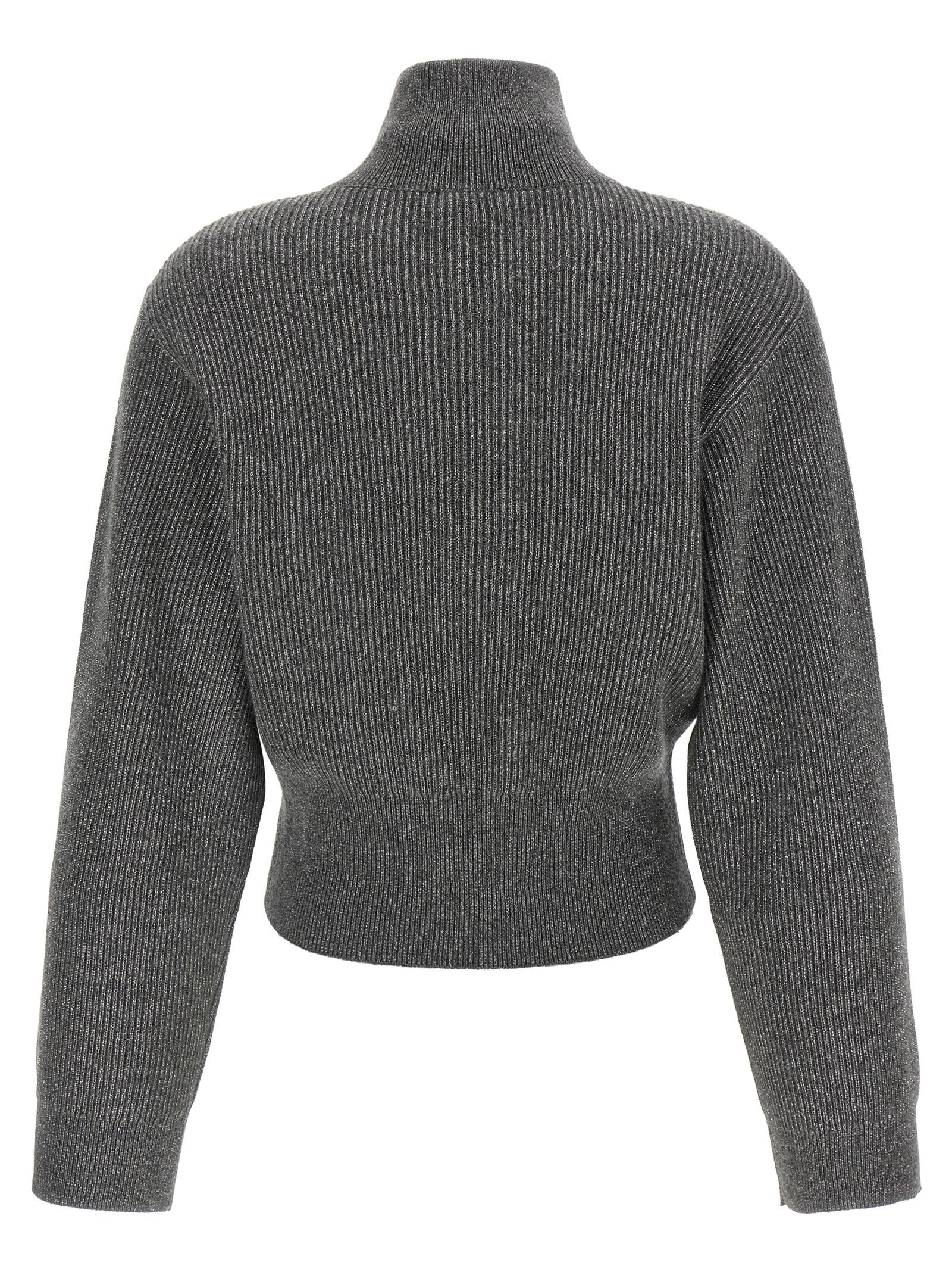 Grauer Kaschmir-Strickjacke Brunello Cucinelli