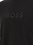 Schwarzes Baumwoll-T-Shirt Hugo Boss