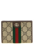 Beige Polyethylene Cardholder Gucci