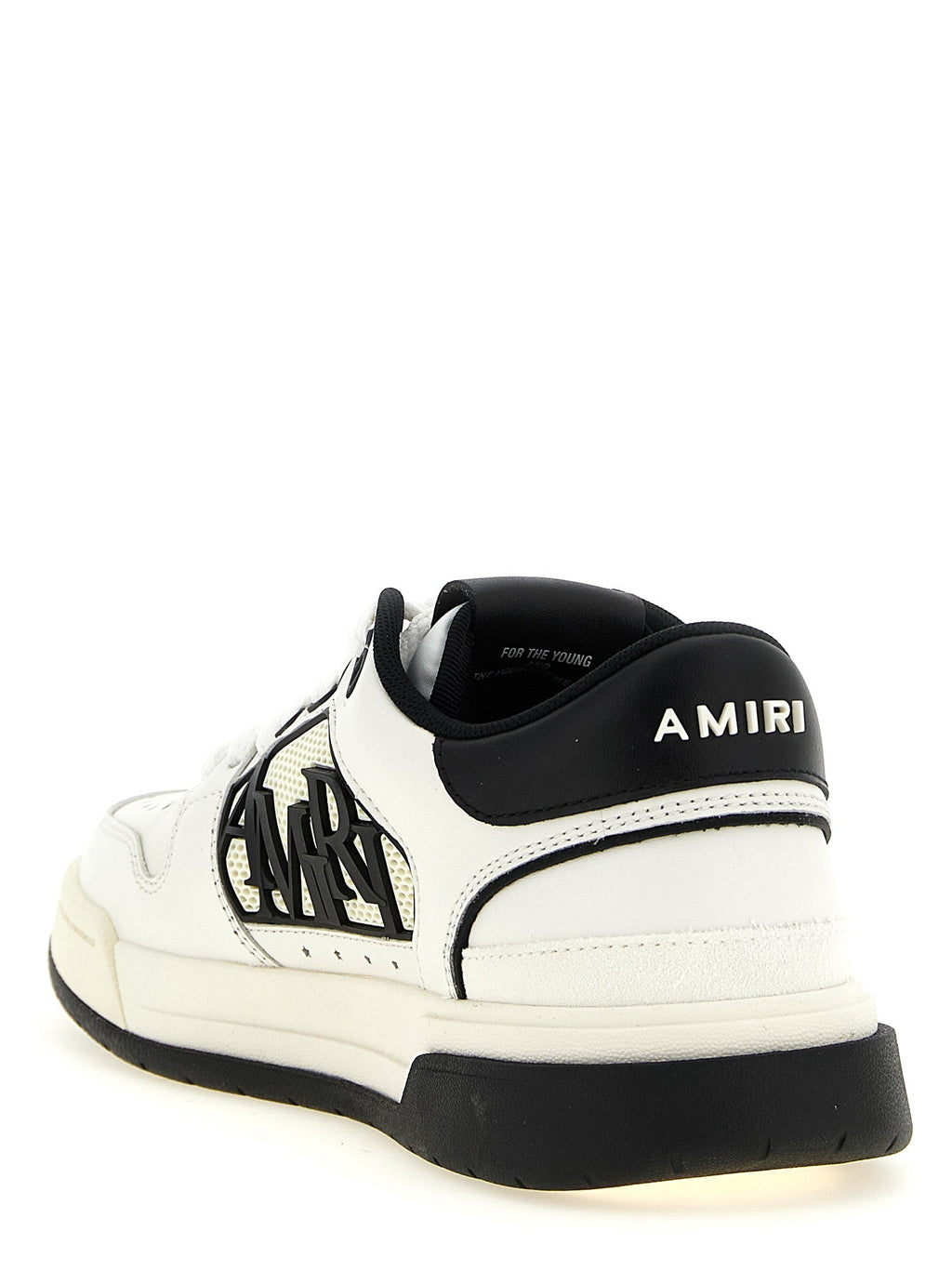 Zweifarbige Kalbsleder-Sneaker im Athletic-Stil Amiri