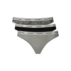 Grauer Baumwoll-String für Damen Calvin Klein