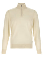 Beige Virgin Wool Cardigan Hugo Boss
