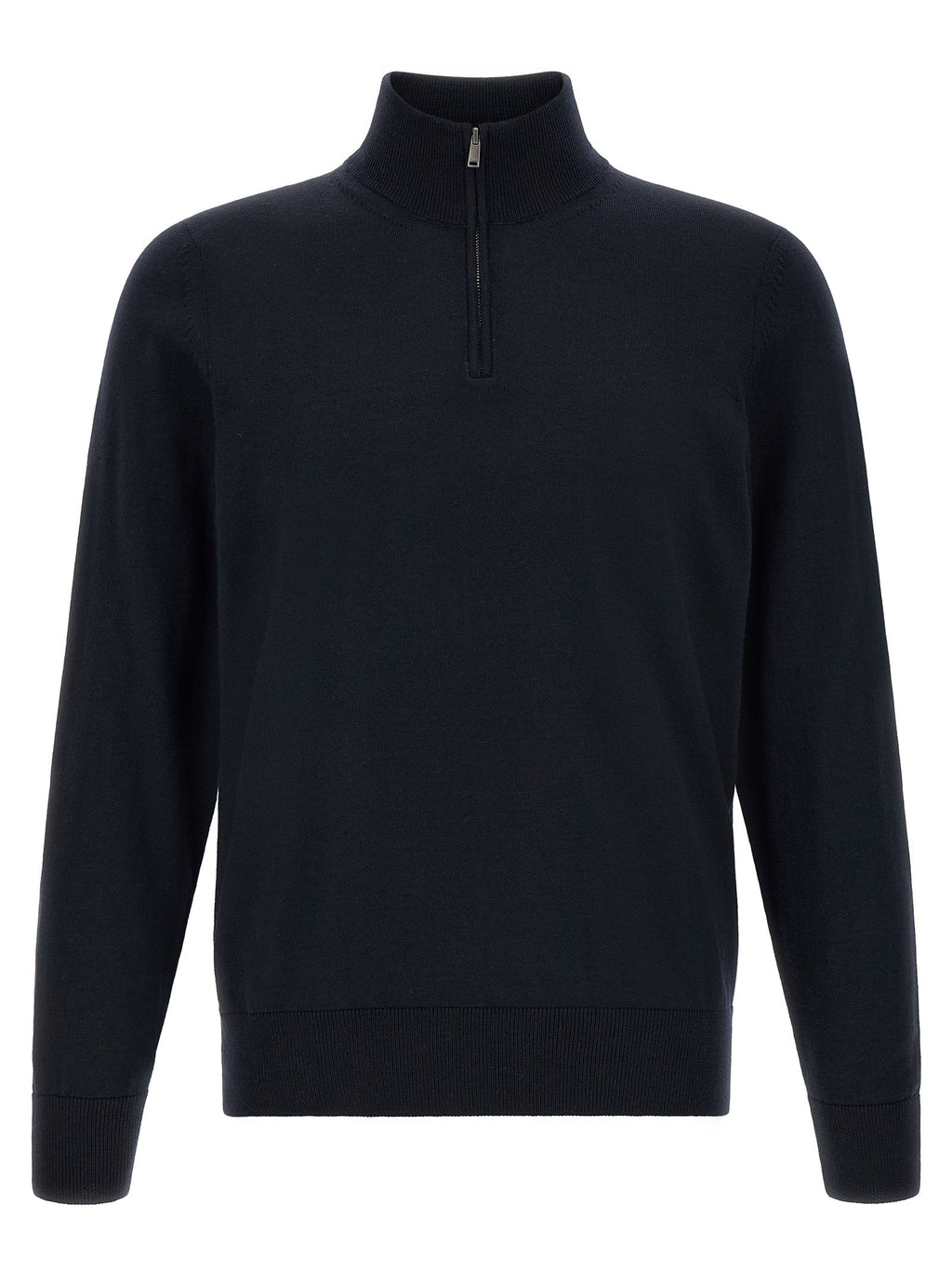 Blauer Cardigan aus Schurwolle Hugo Boss