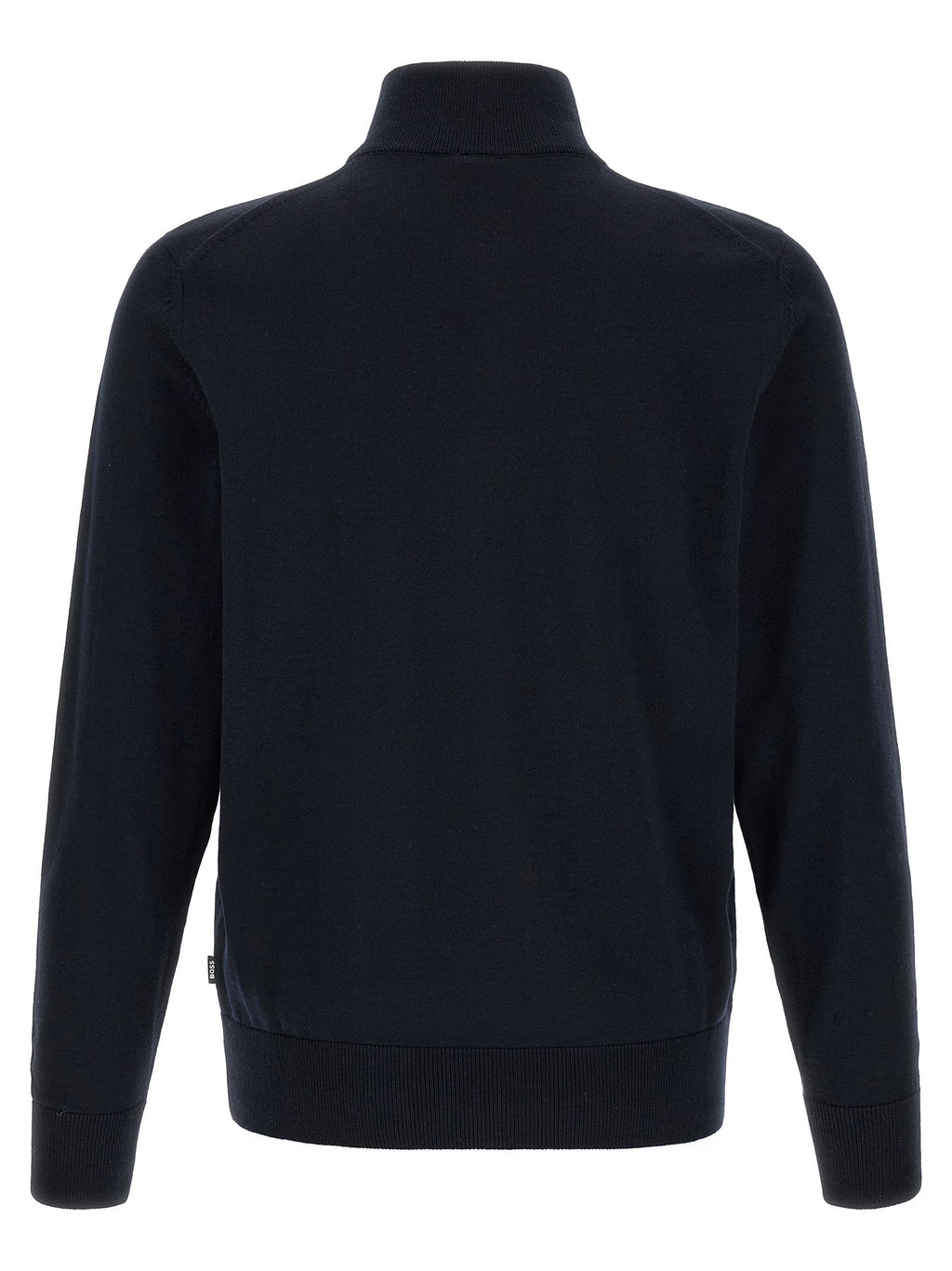 Blauer Cardigan aus Schurwolle Hugo Boss
