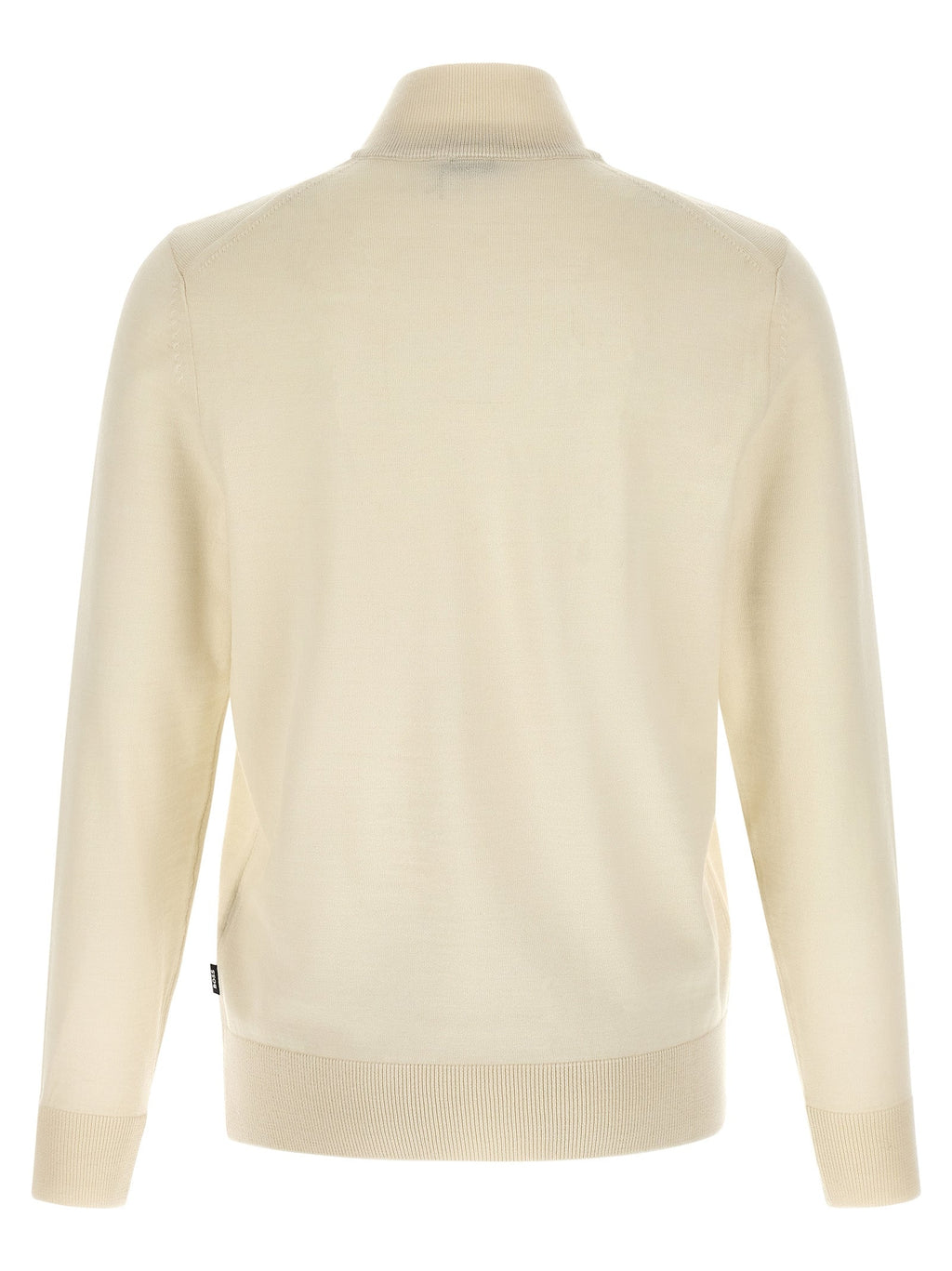 Beige Virgin Wool Cardigan Hugo Boss