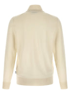 Beige Virgin Wool Cardigan Hugo Boss