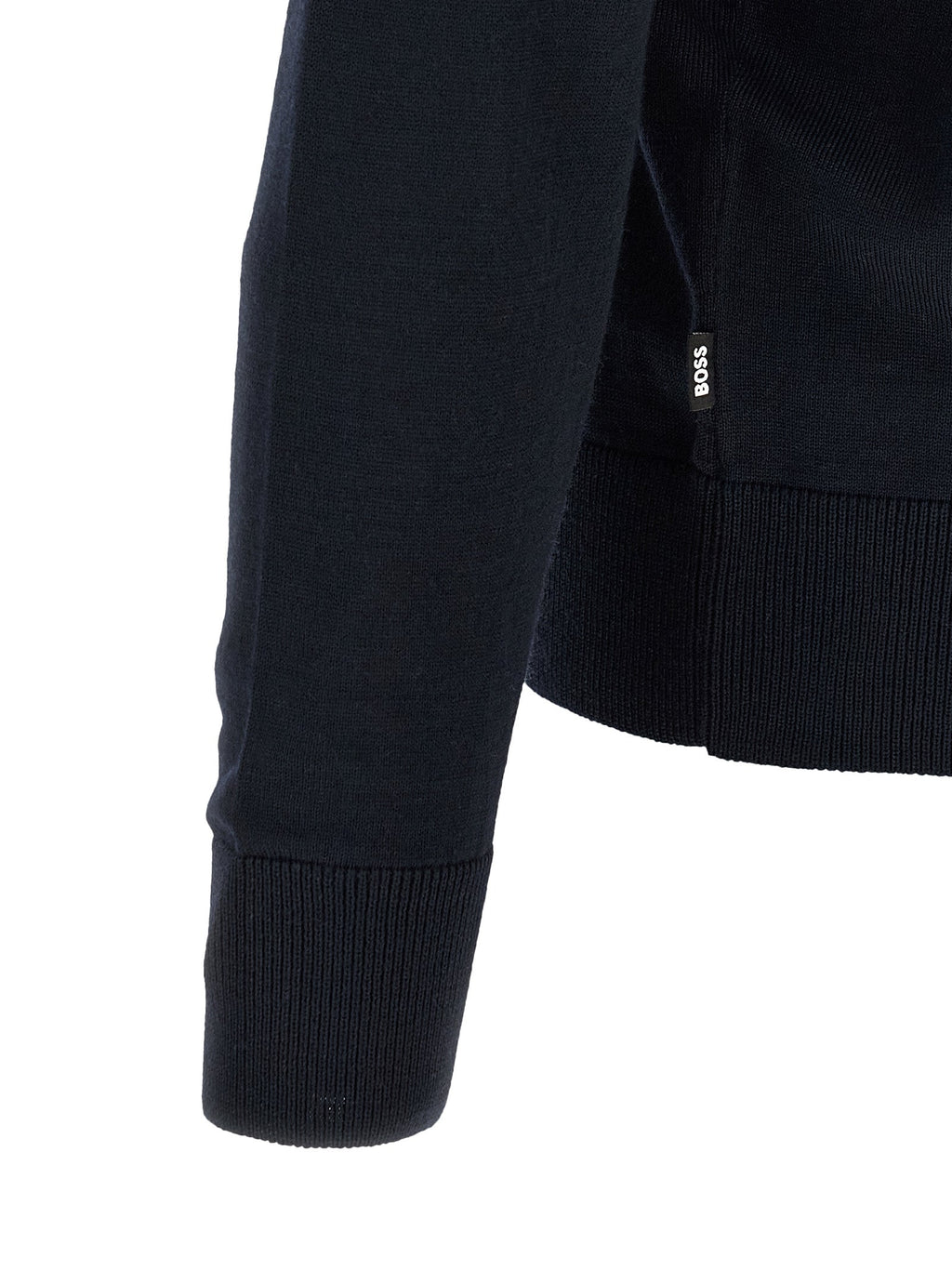 Blauer Cardigan aus Schurwolle Hugo Boss