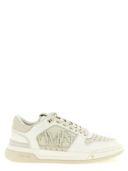 Weiße Kalbsleder Low-Top-Sneaker Amiri