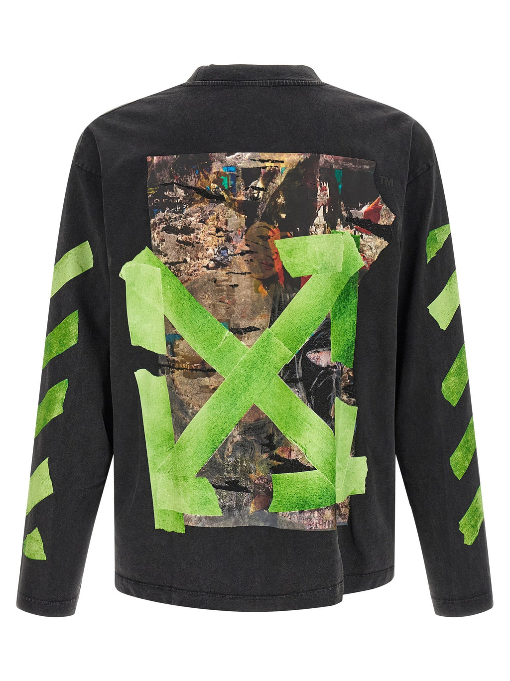 Schwarzes Baumwoll-T-Shirt Off-White