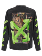 Schwarzes Baumwoll-T-Shirt Off-White
