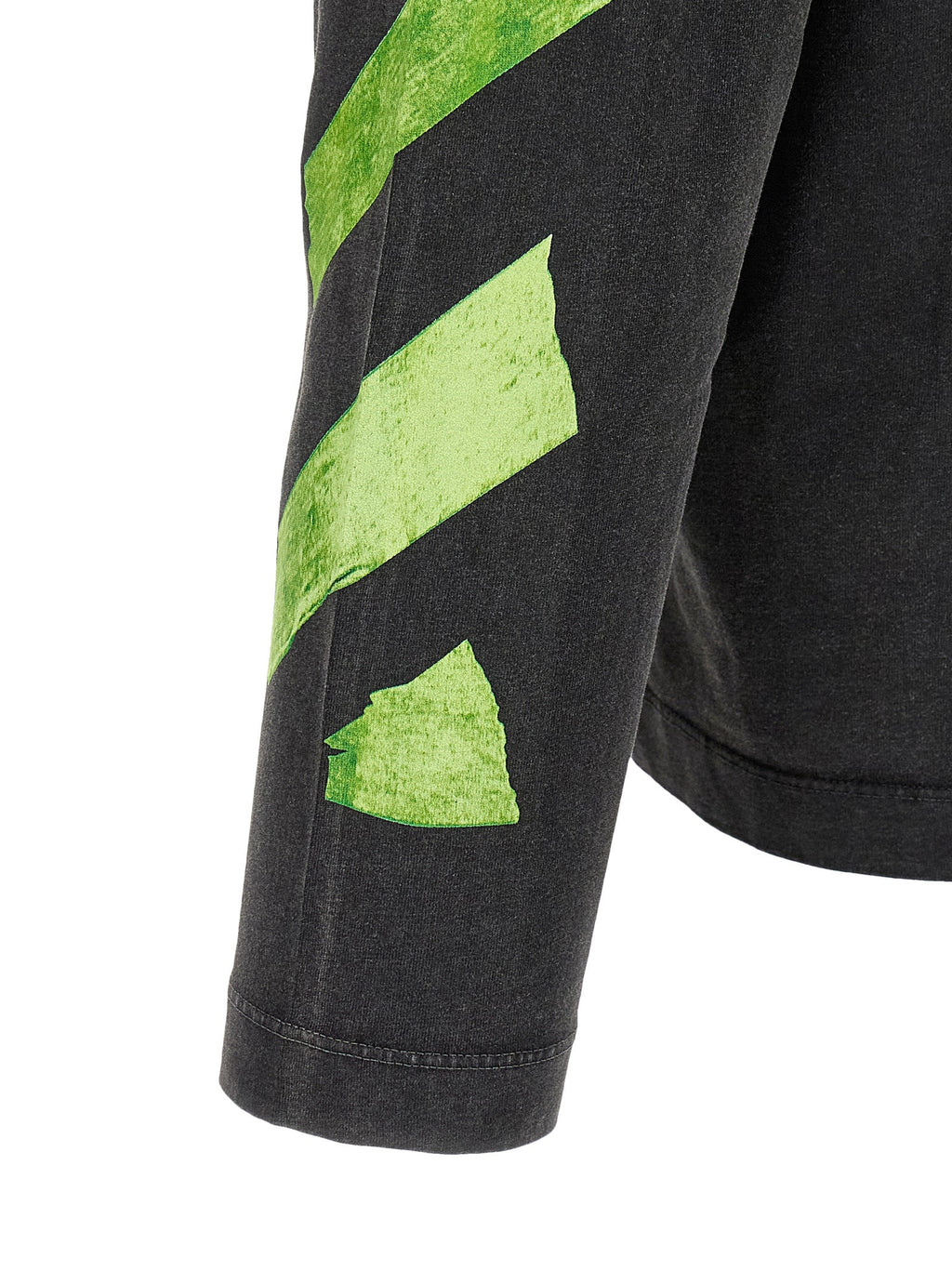 Schwarzes Baumwoll-T-Shirt Off-White