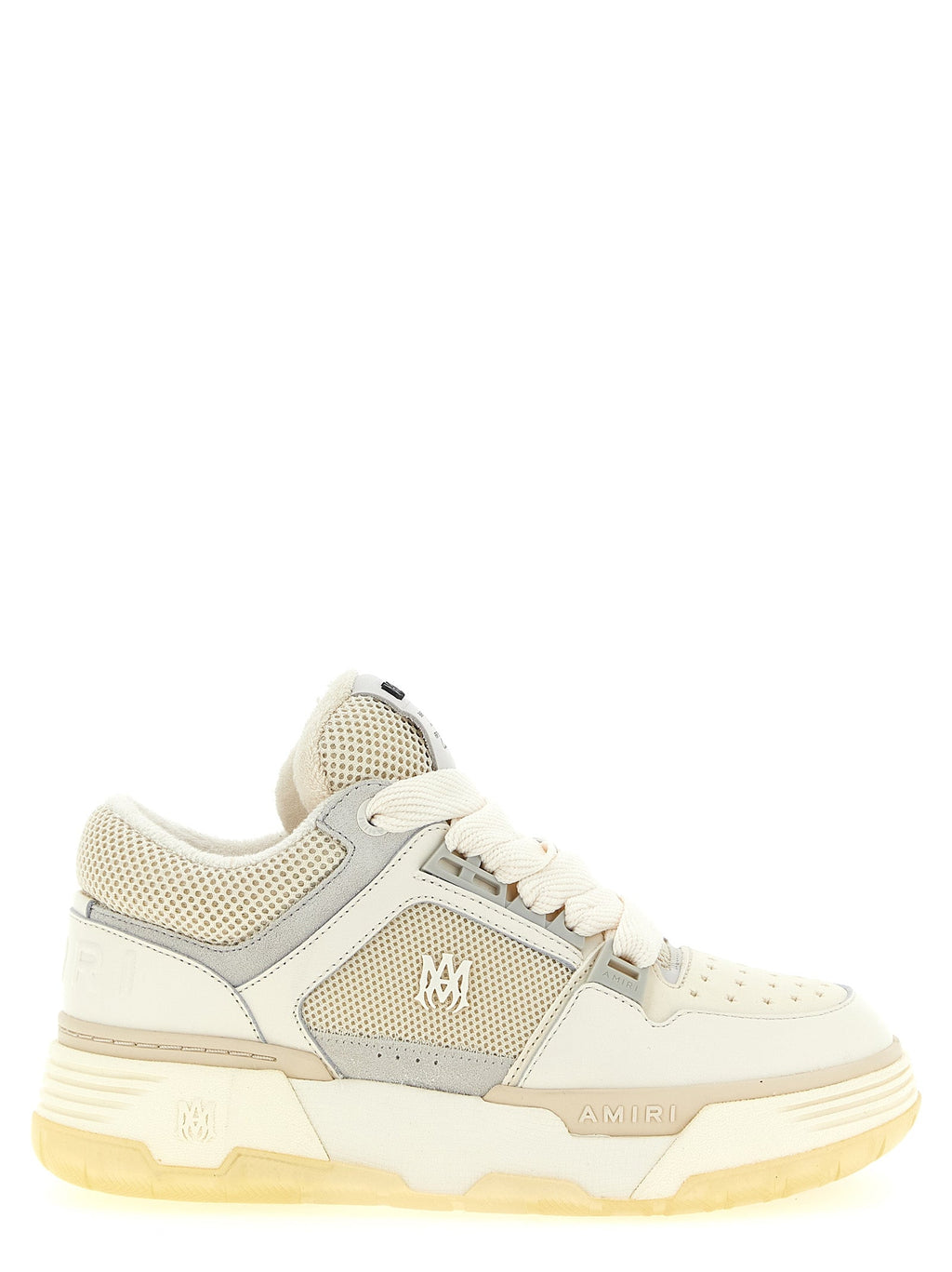 Weiße Kalbsleder Chunky Sneaker Amiri