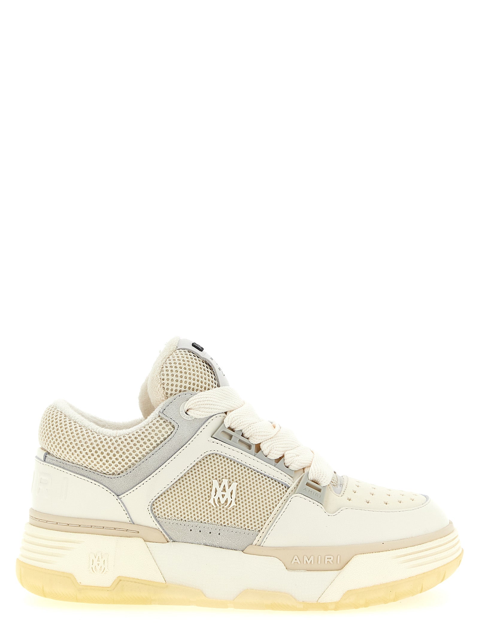 Weiße Kalbsleder Chunky Sneaker Amiri
