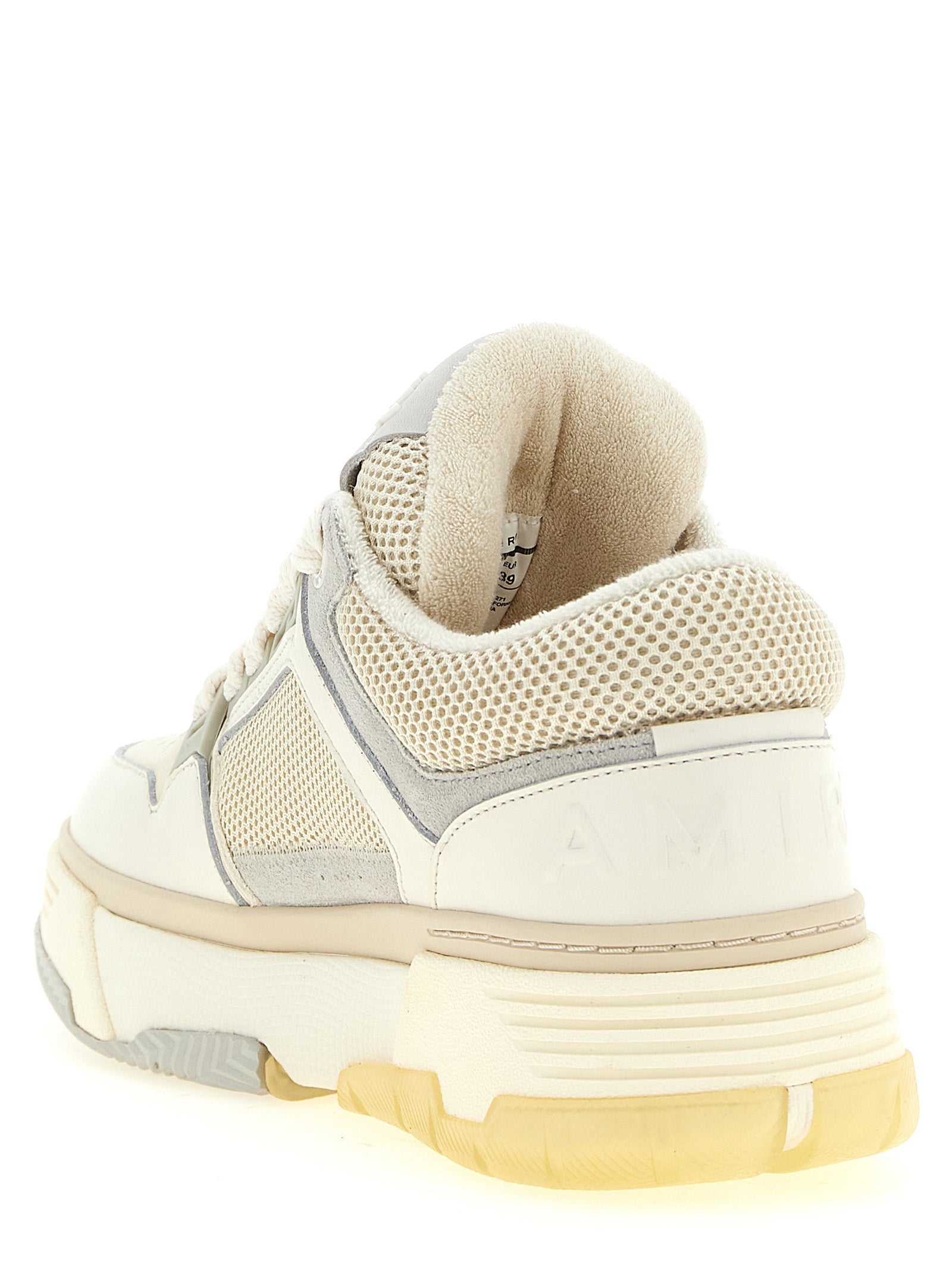 Weiße Kalbsleder Chunky Sneaker Amiri